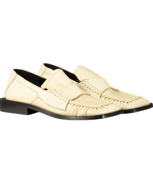 ACNE Studios Cream Square Toe Bladie Loafers UK 2 EU 35