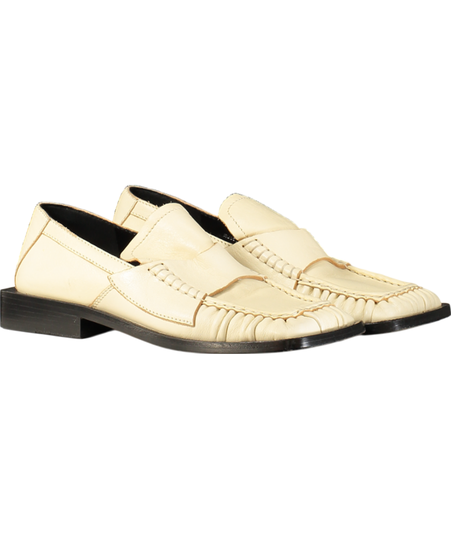 ACNE Studios Cream Square Toe Bladie Loafers UK 2 EU 35 👠