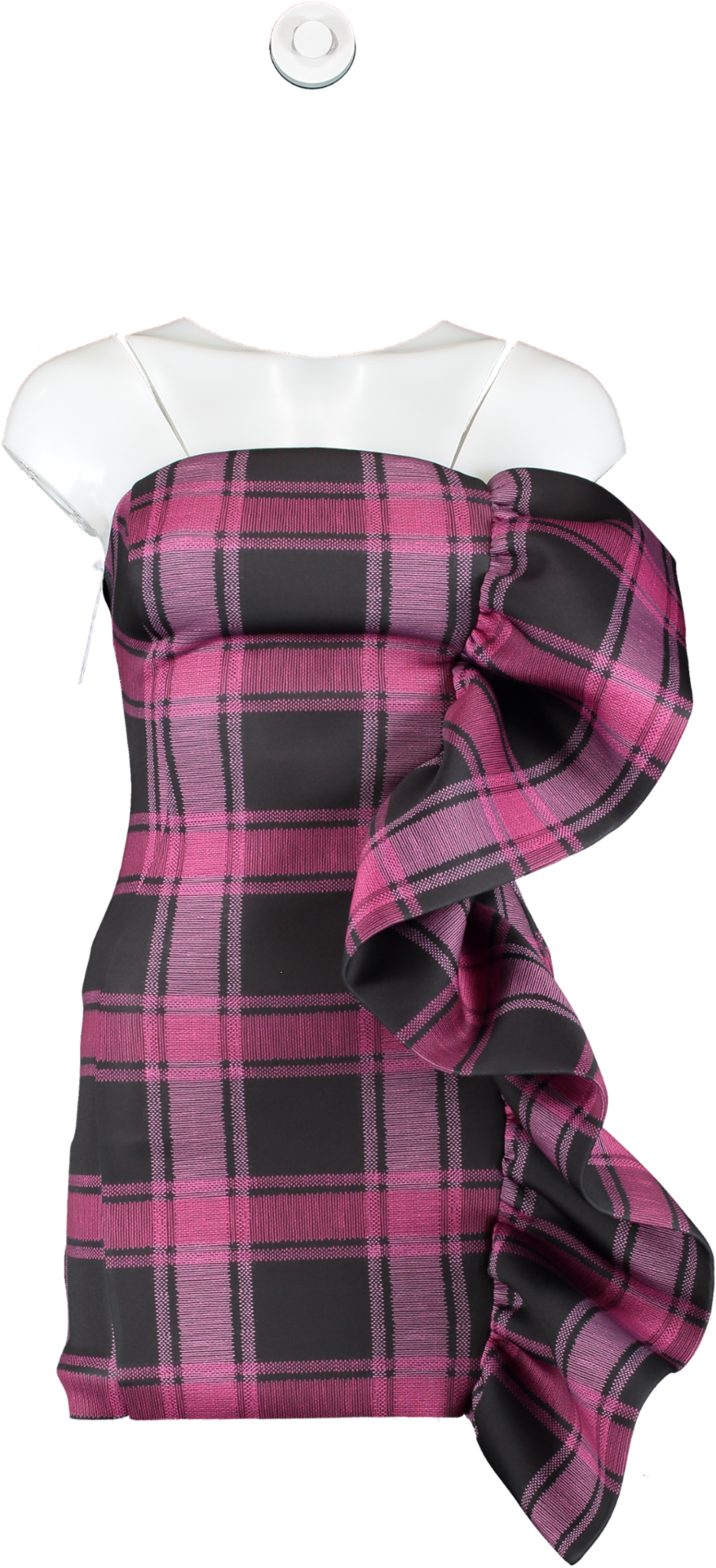 ASOS Black Super Ruffle Bandeau Mini Dress UK 6