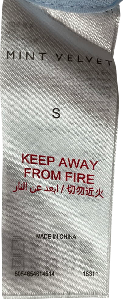 Mint Velvet Blue Linen Maxi Skirt UK S