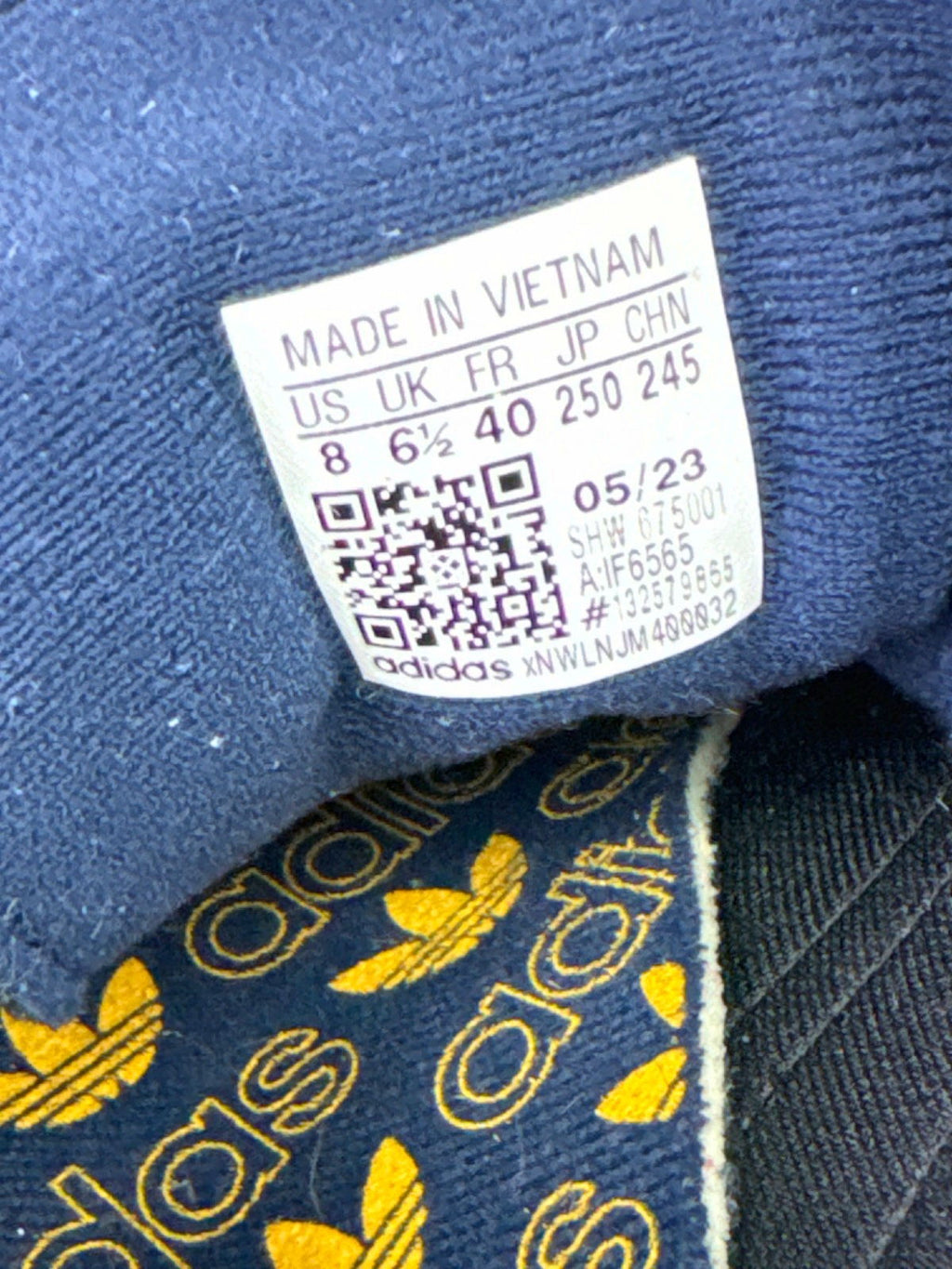 Adidas Blue/Yellow Handball Spezial Trainers UK 6.5