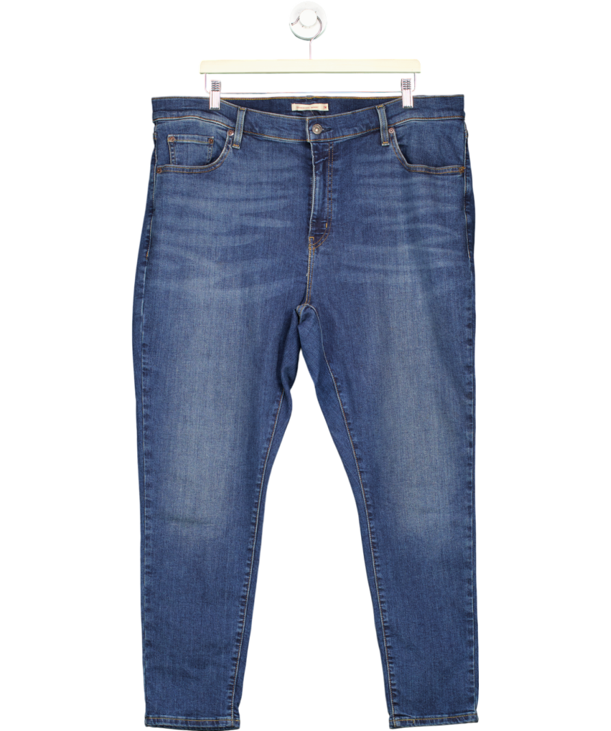 levis Blue 721 High Rise Skinny Jeans UK 20