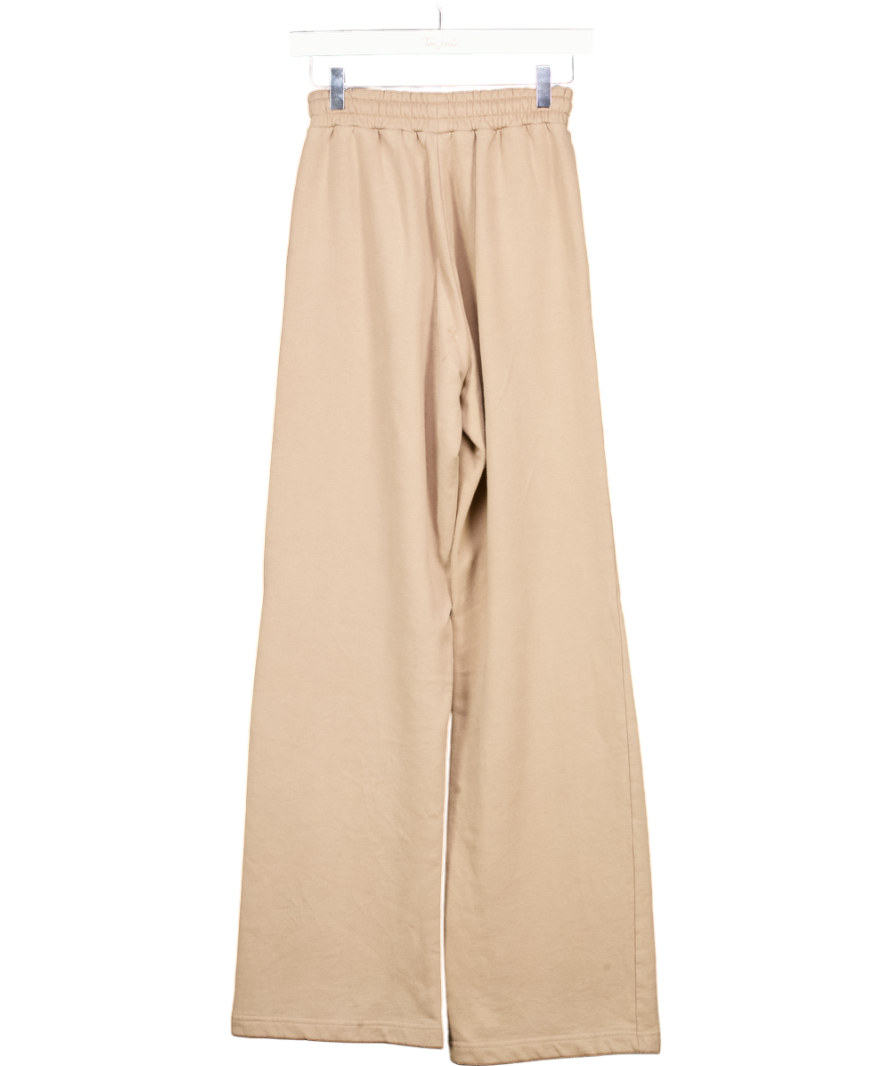 4th & Reckless Brown Mocha 4th Wide Leg Branded Joggers- Fergie UK XS