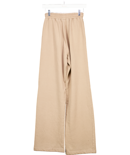 4th & Reckless Brown Mocha 4th Wide Leg Branded Joggers- Fergie UK XS