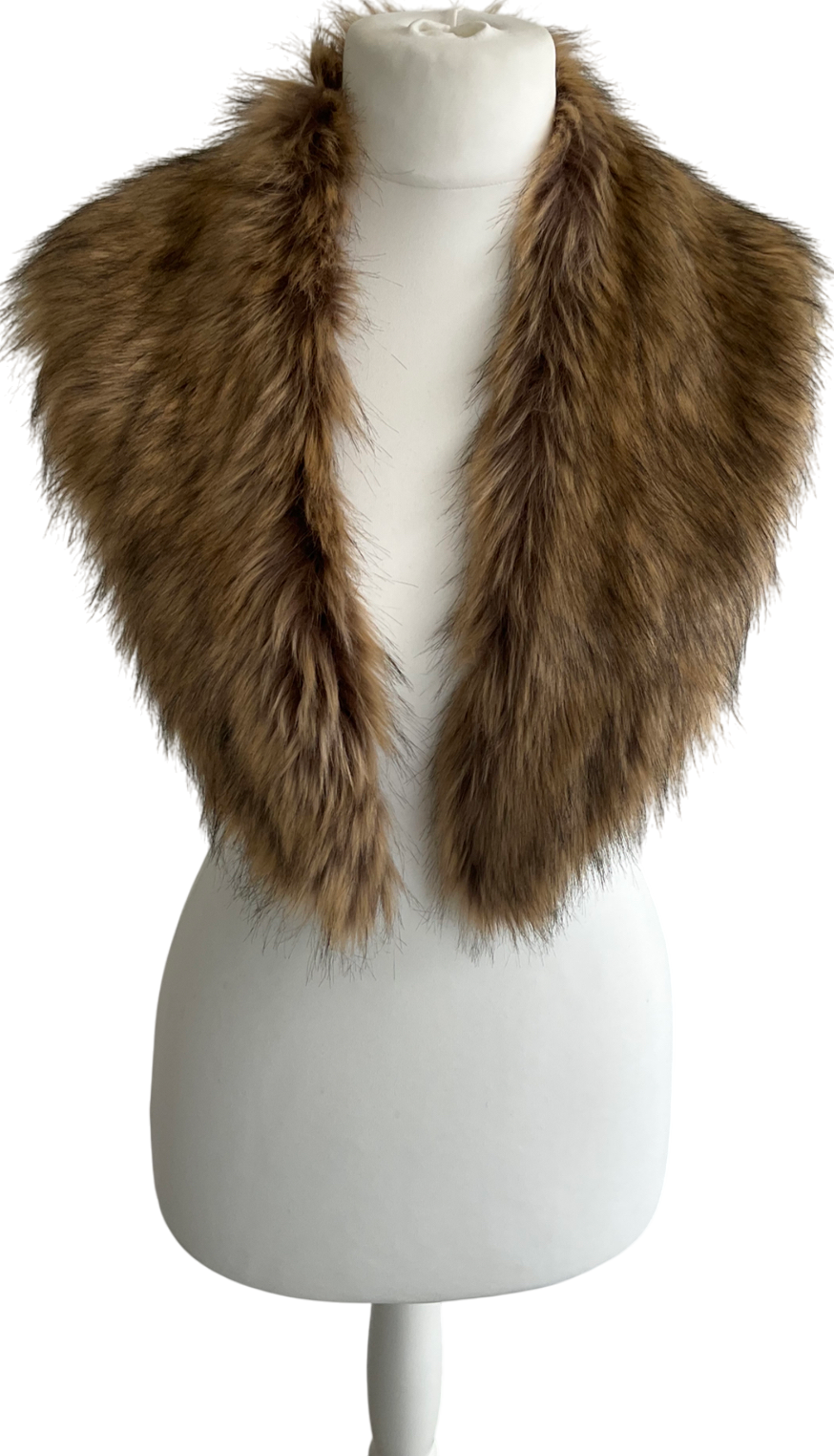 River Island Brown Faux Fur Scarf One Size
