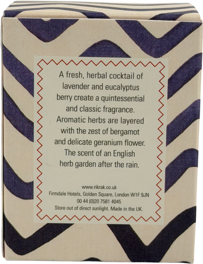 Rikrak White Candle Lavender Eucalyptus One Size