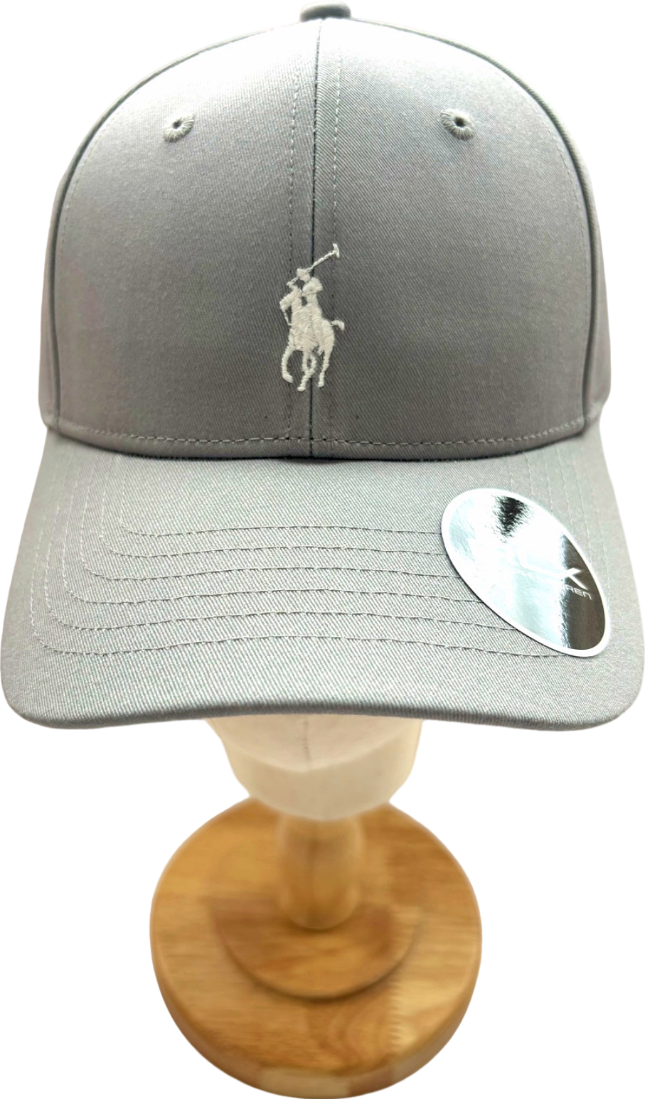 Polo Ralph Lauren Grey Embroidered Polo Player Classic Baseball Cap