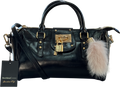 River Island Black Charmed Padlock Tote Bag