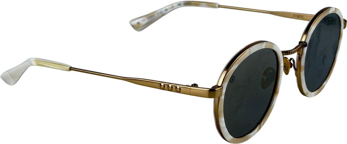 Taylor Morris Nude Zero Sunglasses In Ivory