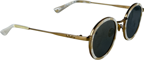 Taylor Morris Nude Zero Sunglasses In Ivory