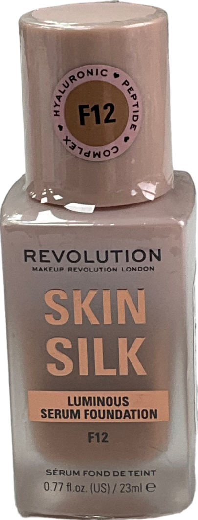 Revolution Skin Silk Serum Foundation, Light To Medium Coverage, Contains Hyaluronic Acid F12 23ml