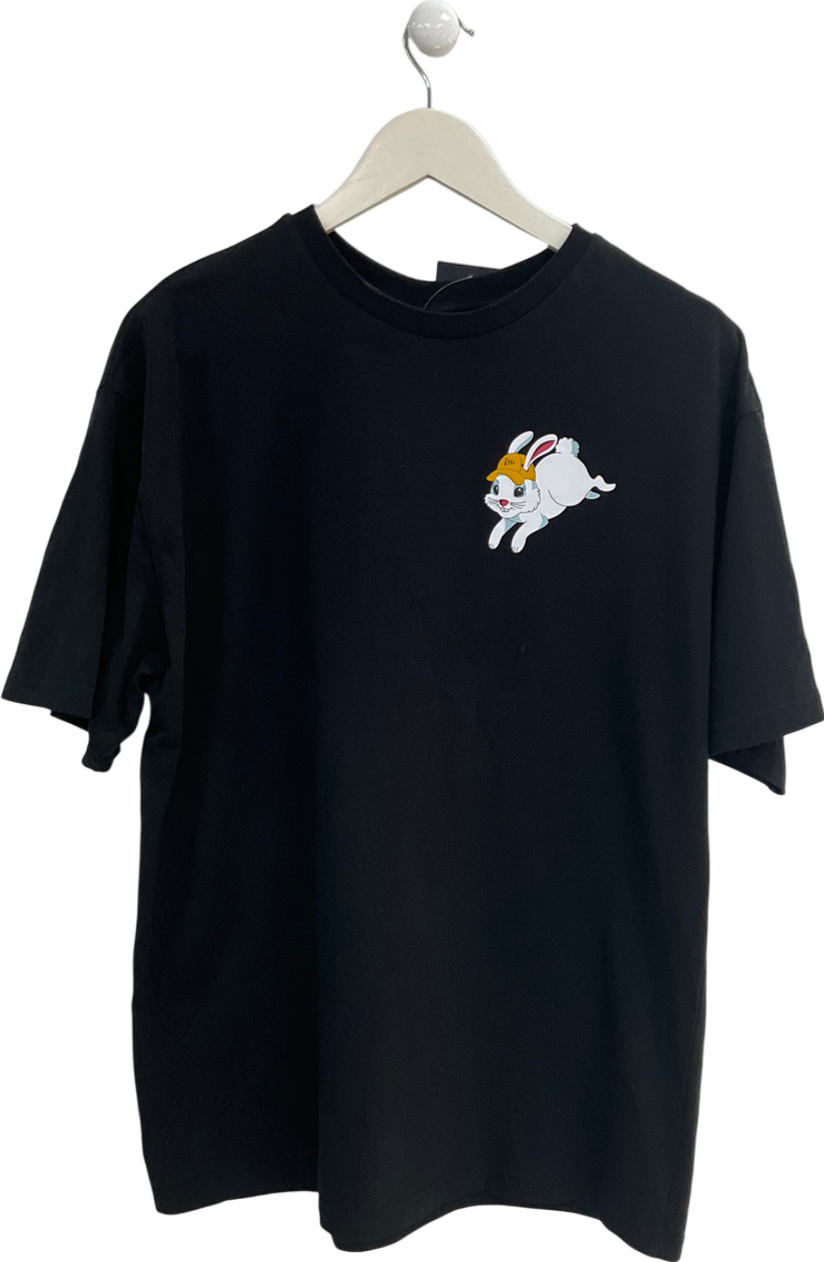 New Era Black Lucy Rabbit Oversized T Shirt UK M