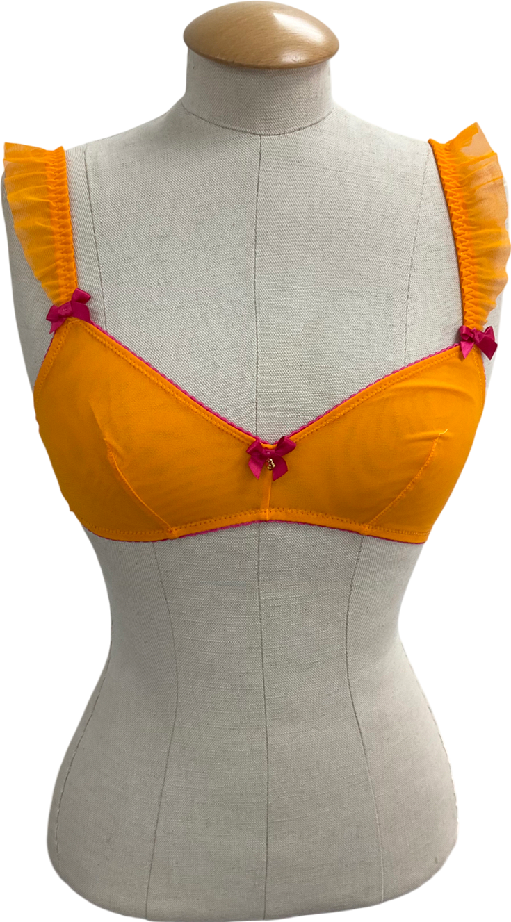 COU COU Intimates Orange Eva Bralette UK XS