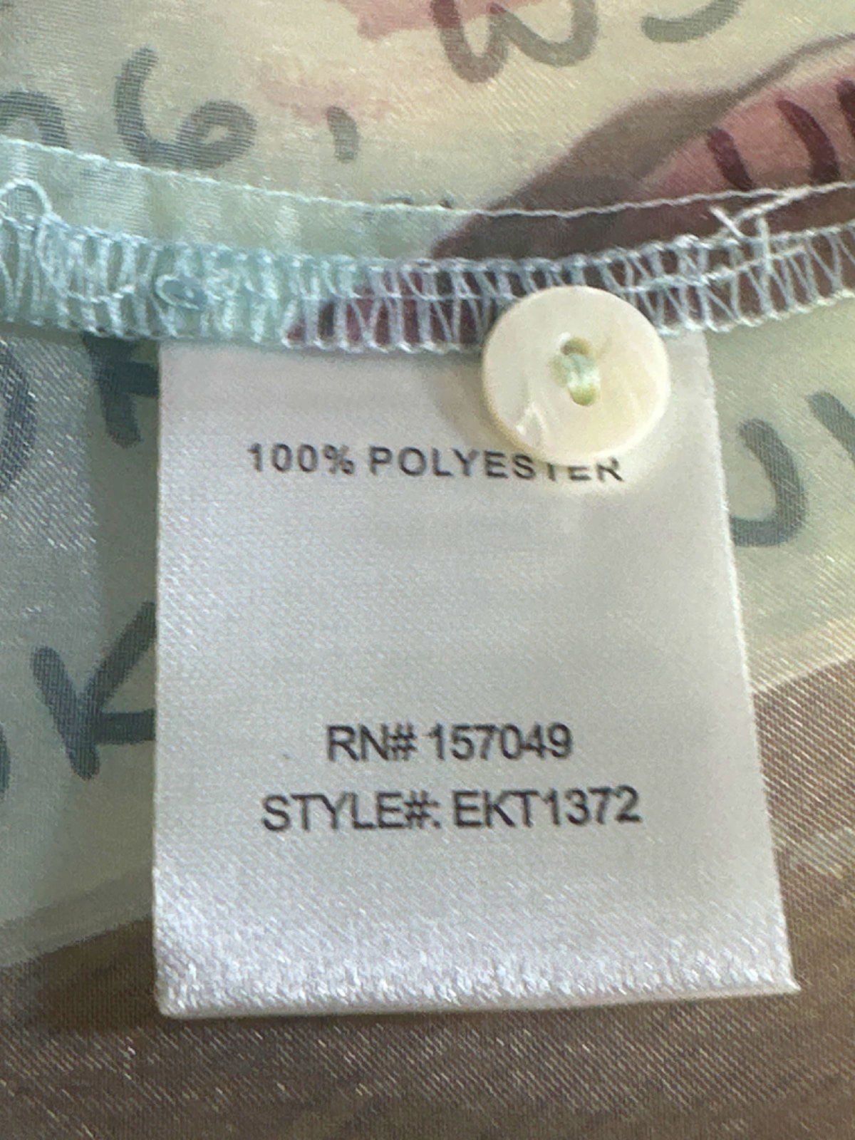 Fanco Pastel Floral Sheer Blouse and Ruffle Skirt Set UK S