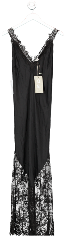 Charli Black Solange Slip Dress UK S/M