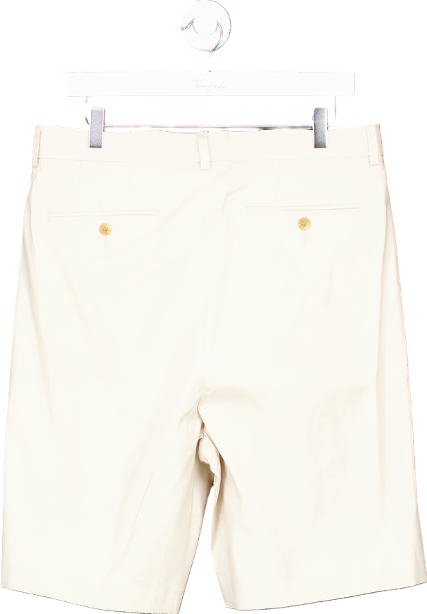 ASOS Design Cream Tailored Shorts UK 34W
