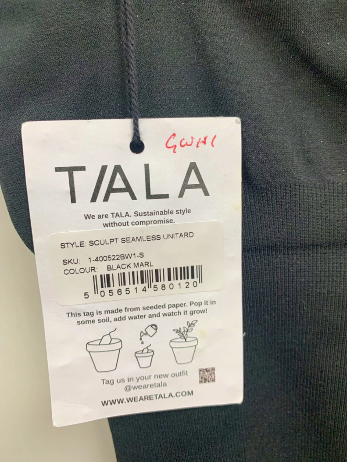 TALA Black Sculpt Seamless Unitard UK S