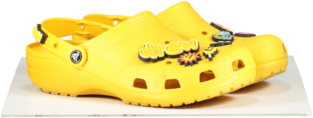 x Justin Bieber Drew House Yellow Classic Crocs - RARE UK 9 EU 42 👠