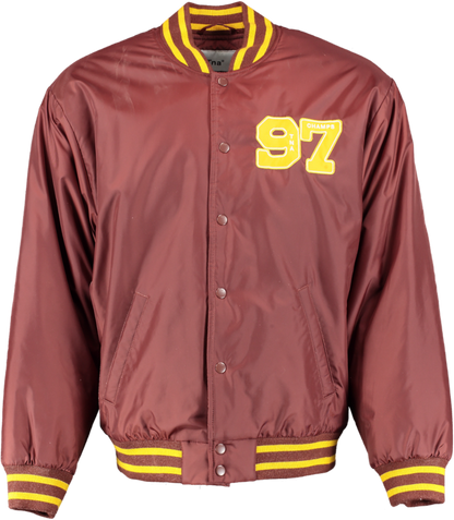 Tna Brown Stadium Jacket - Varsity Inspired Bomber Jacket UK L