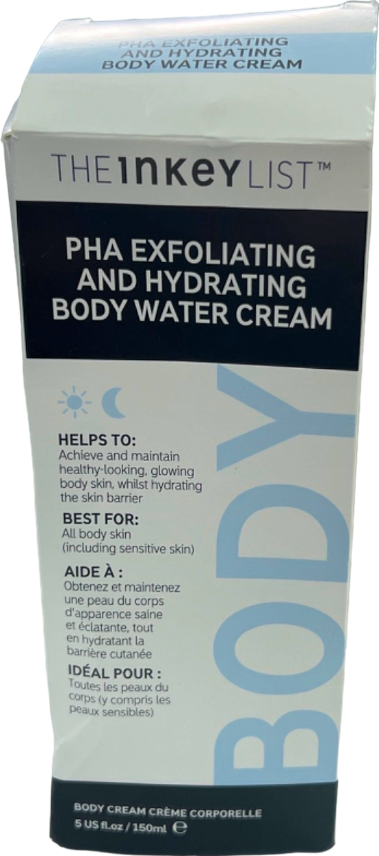 The Inkey List PHA Exfoliating and Hydrating Body Water Cream 150ml