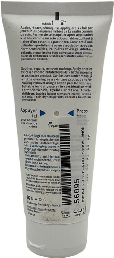 Bioderma Atoderm Intensive Eye Cream For Very Dry, Itchy Skin Prone To Eczema 100ml