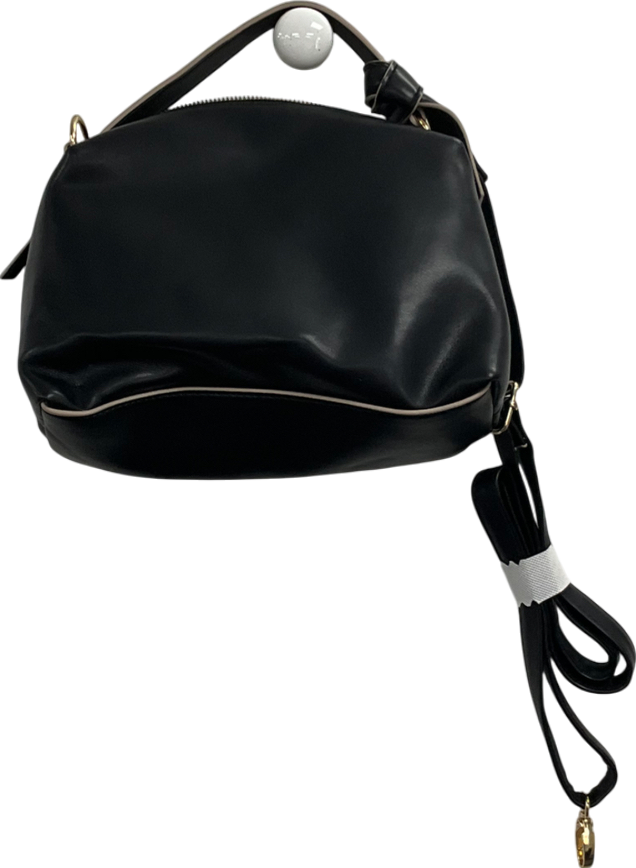 TU Sainsburys Black Faux Leather Knot Detail Cross Body Bag One Size