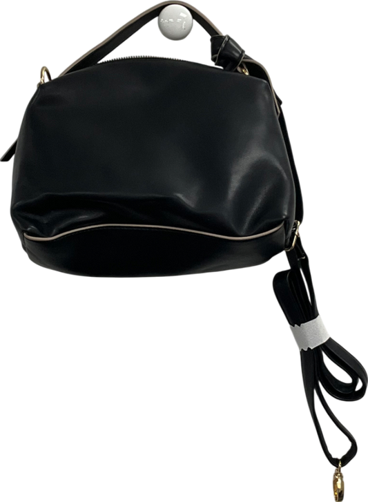 TU Black Faux Leather Knot Detail Cross Body Bag One Size