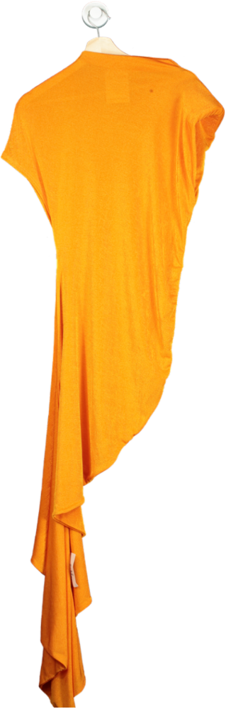 ASOS Orange Draped Dress UK S