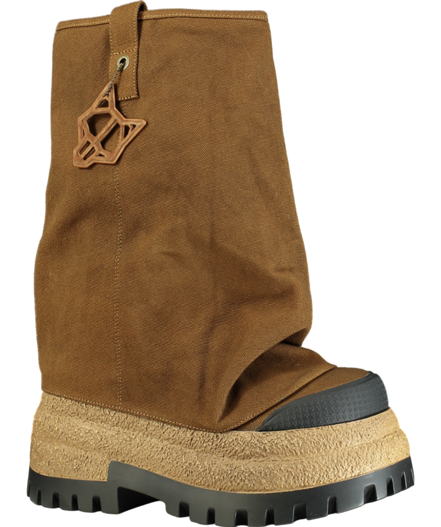 Naked Wolfe Brown Disturb Canvas Toffee Boot W37