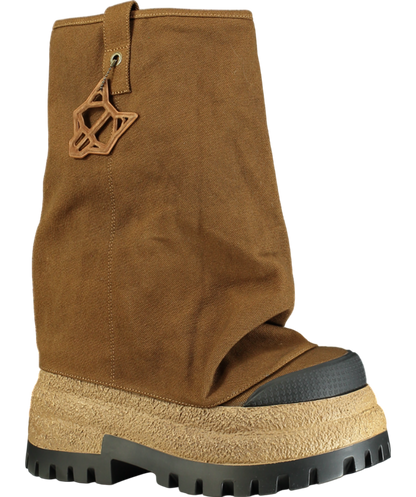 Naked Wolfe Brown Disturb Canvas Toffee Boot W37