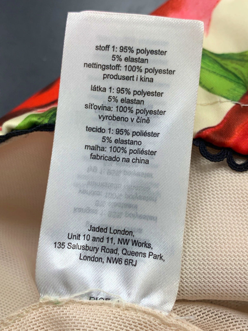 Jaded London Floral Bandeau Top and Shorts Set UK 8