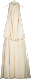 ARRANGE Organza Midi Dress In Cream UK 10