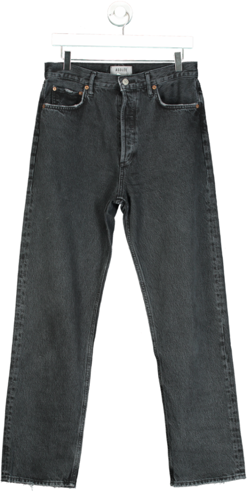 Agolde Black High-Rise Straight Jeans Size W28