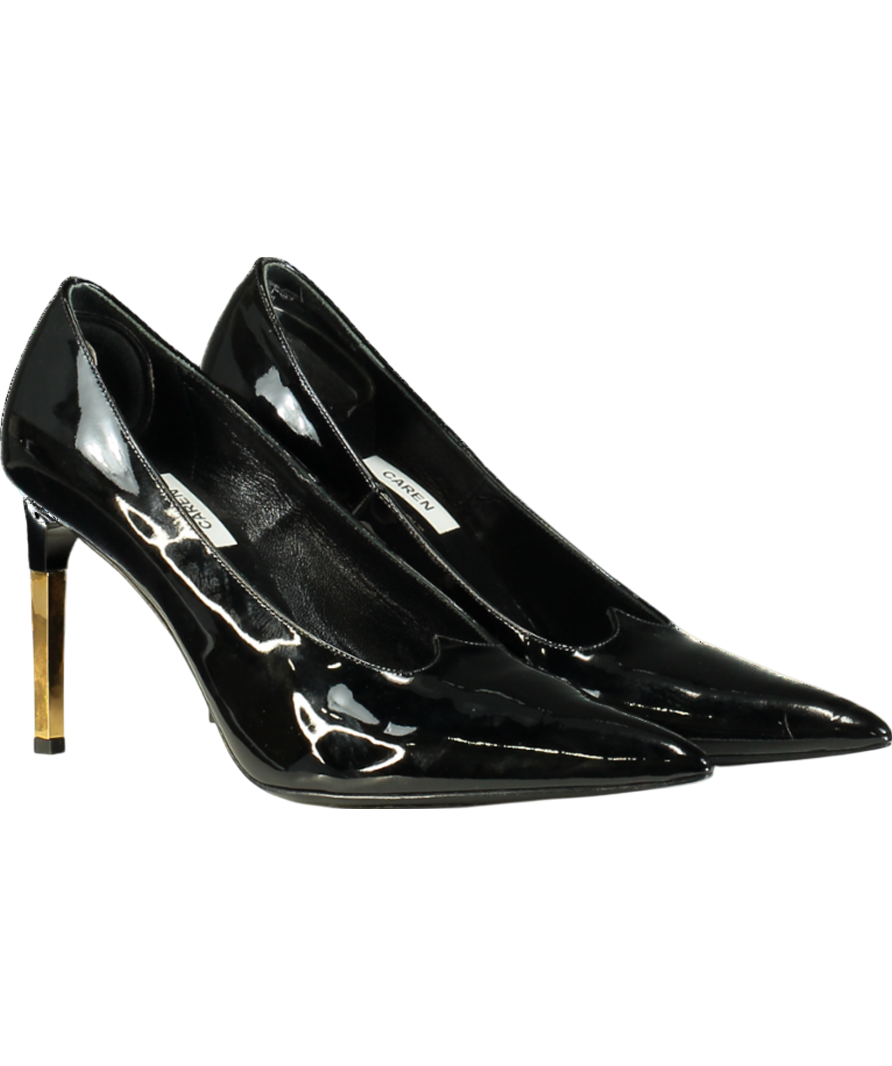 Nina Ricci Black Pointed Patent Heels UK 7 EU 40 👠