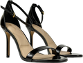 Aldo Black Patent Heeled Sandals UK 6 EU 39