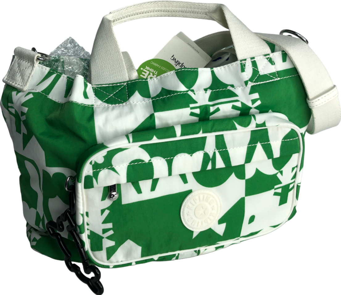 Kipling Green Medium Tote Bag
