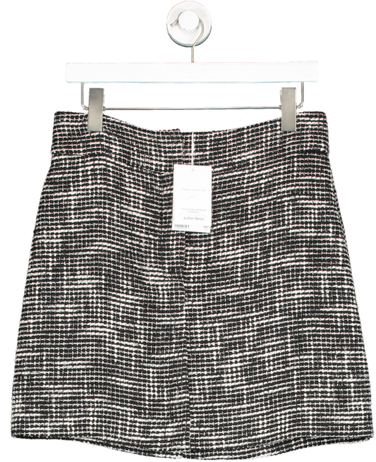& Other Stories Black Tweed High Waist Skirt UK 12