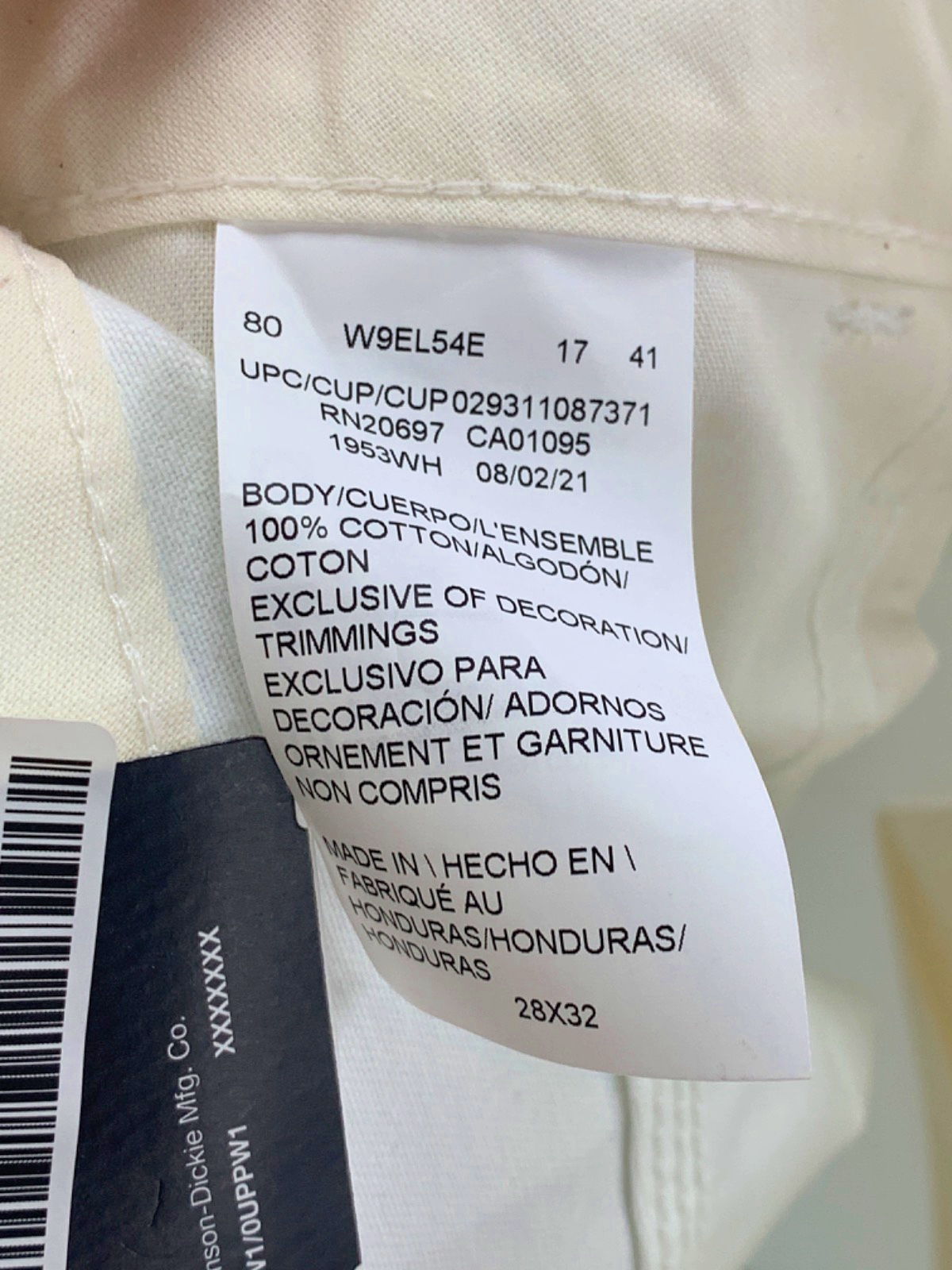 Dickies White Carpenter Pants UK 38X32