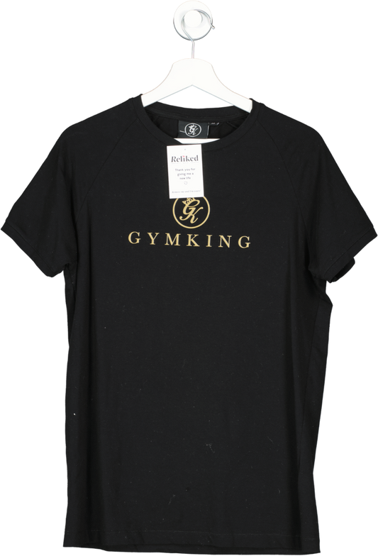 GYM KING Black Pro Jersey T Shirt UK M