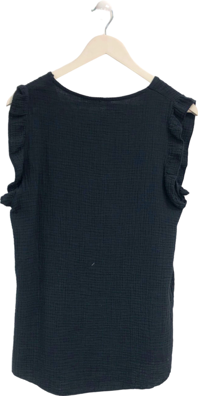 New Collection Black Sleeveless Top One size