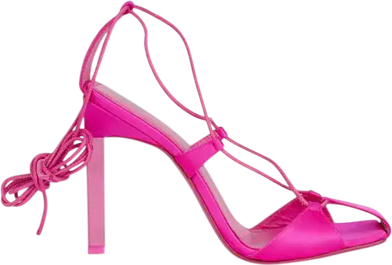 THE ATTICO Fuchsia Pink Adele Strappy High Heel Shoes UK 5.5 EU 38.5