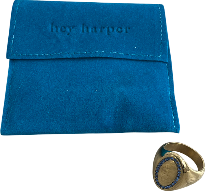 Hey Harper Metallic Jolene Ring Size 7 One Size