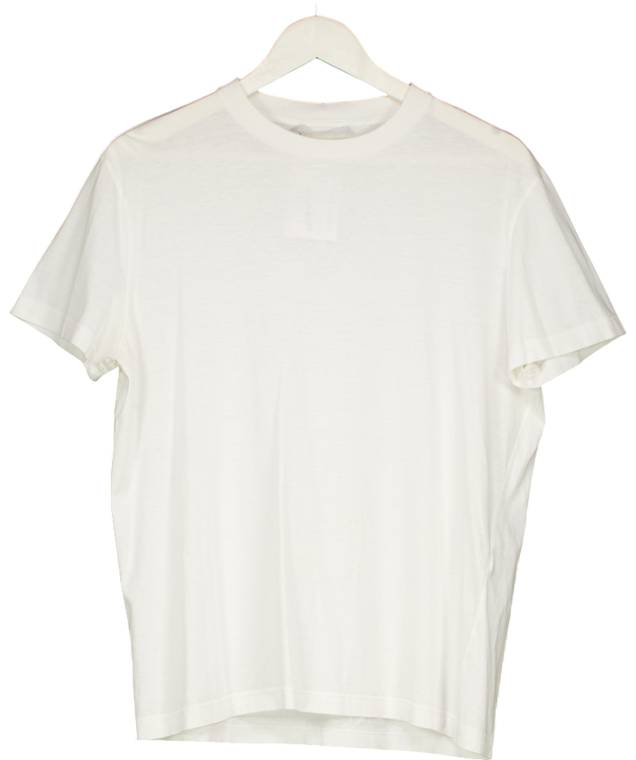 Prada White Cotton Jersey T-shirt UK L