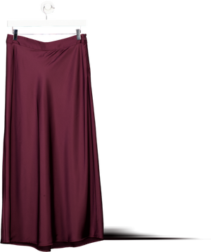 J. MCLAUGHLIN Red Luxury Satin Zahara Midi Skirt Us4 UK 8