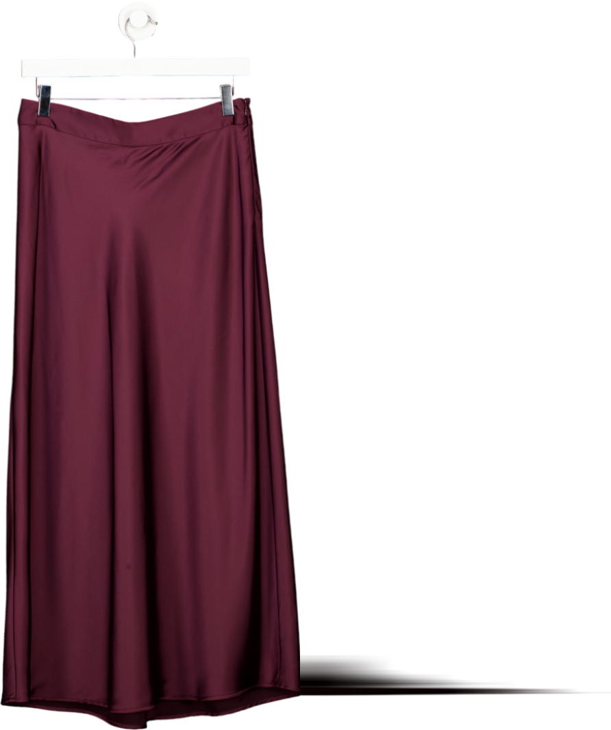 J. MCLAUGHLIN Red Luxury Satin Zahara Midi Skirt Us4 UK 8