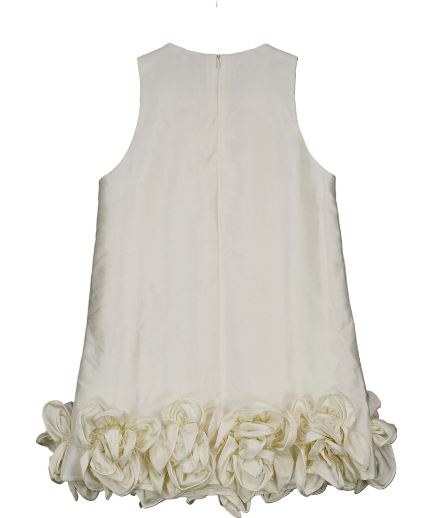 Urban Revivo Cream Floral Hem Mini Dress UK XS