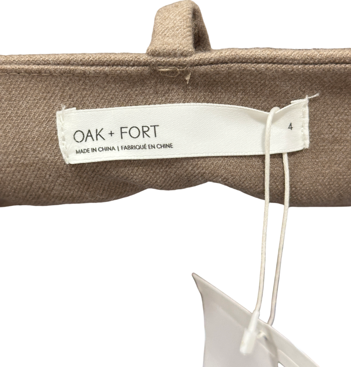 Oak + Fort Beige Wide-leg Trouser W27