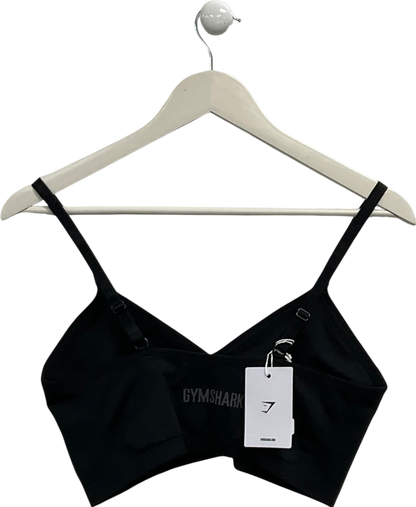 gymshark Black Seamless V Neck Bralette UK XL