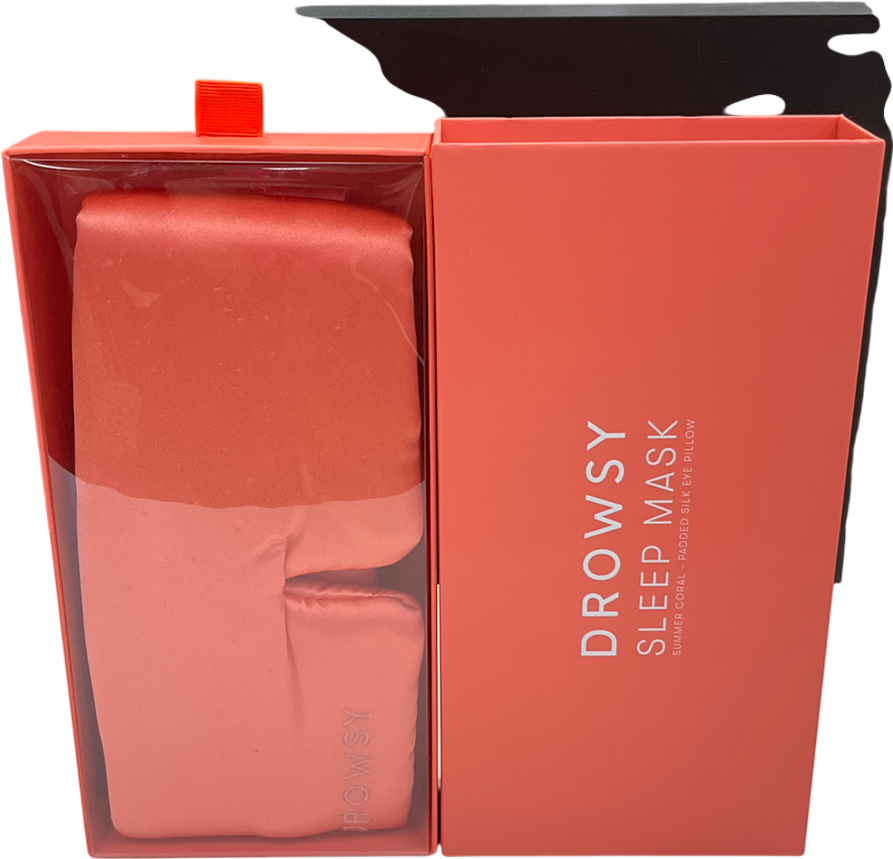 Drowsy Sleep Co Silk Sleep Mask Orange