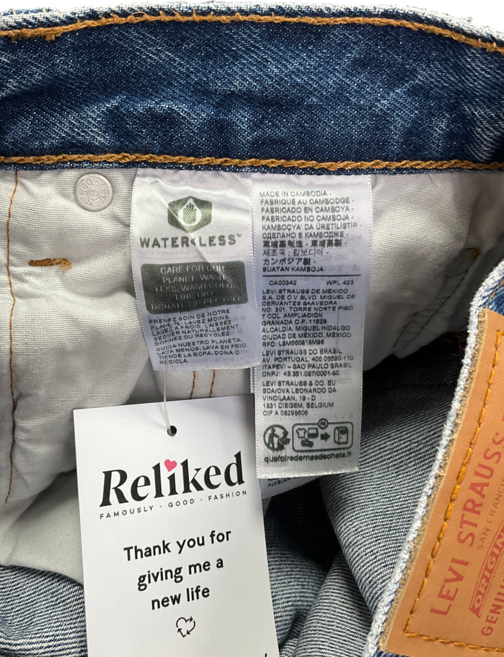 Levi's Blue 501 Original Fit Jeans W 32